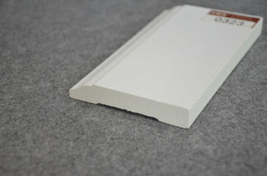 المستعمرة اللوح PVC تقليم صب الأبيض الفينيل التفاف على ورقة 12FT