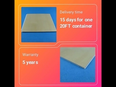 huaxiajie حار بيع لوح جدار بلاستيكي مركب من البلاستيك الخشبي wpc للسقف الهيكلي