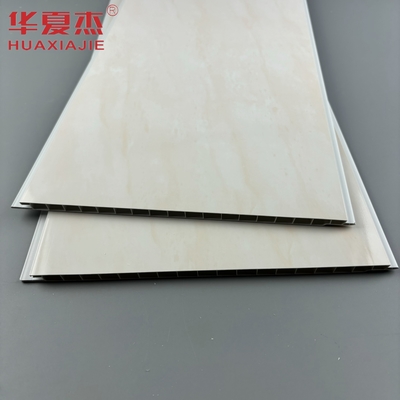 لوحة جدارية من الرخام الأصفر عالية الجودة 250x8mm من PVC سهلة التثبيت لوحة سقف PVC لتزيين الحمام