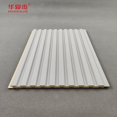 سعر جيد مائة مضادة للماء WPC لوحة الحائط المتدلية في اللون الرمادي سطح مسطح الطول القابل للتخصيص للزخرفة الداخلية الانترنت