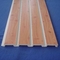 الخشب الطبيعي الحبوب الزخرفية Slatwall لوحة بولي كلوريد الفينيل مع السنانير المعدنية