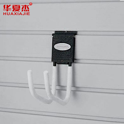 سطح أملس PVC Slatwall Panel المرآب لوحة مواد الديكور الداخلي