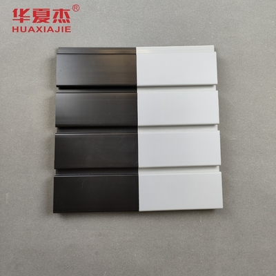 1.7 كجم / م سهلة التركيب لوحات PVC Slatwall مواد الديكور الداخلي لوحة الحائط المرآب