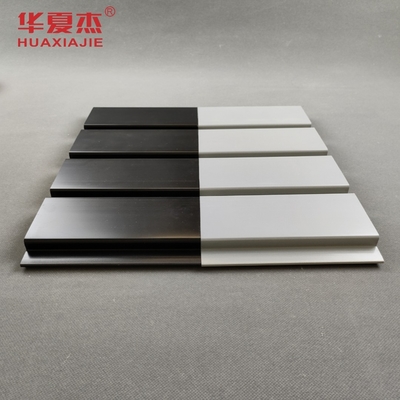 1.7 كجم / م سهلة التركيب لوحات PVC Slatwall مواد الديكور الداخلي لوحة الحائط المرآب