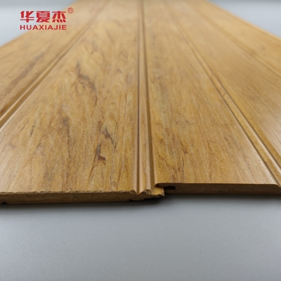 الخشب الطبيعي Wpc Wainscoting ألواح ضد الماء Wpc لوحة الحائط Wainscot لديكور الحمام
