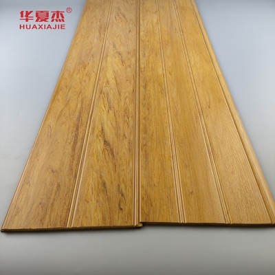 الخشب الطبيعي Wpc Wainscoting ألواح ضد الماء Wpc لوحة الحائط Wainscot لديكور الحمام