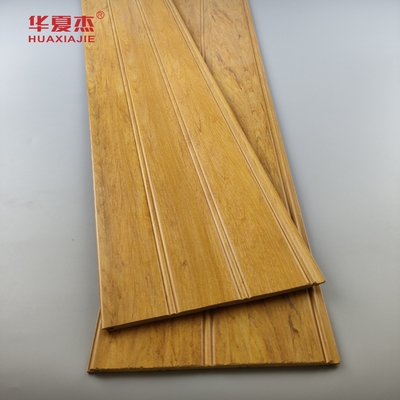 الخشب الطبيعي Wpc Wainscoting ألواح ضد الماء Wpc لوحة الحائط Wainscot لديكور الحمام