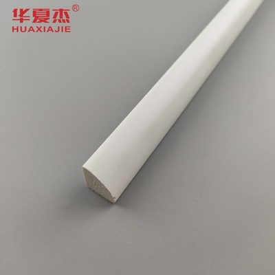 البيع الساخن طلاء PVC 1/2 'ربع مستديرة الفينيل الأبيض 12' بروفيل مقاوم للماء ديكور داخلي PVC