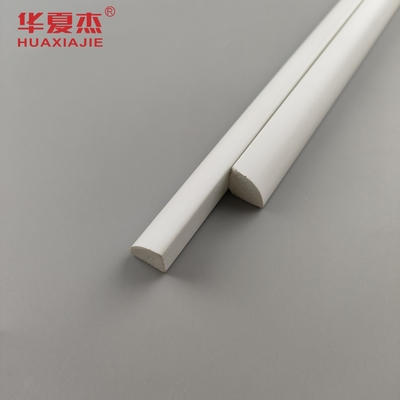 البيع الساخن طلاء PVC 1/2 'ربع مستديرة الفينيل الأبيض 12' بروفيل مقاوم للماء ديكور داخلي PVC