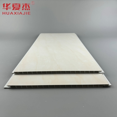 لوحة جدارية من الرخام الأصفر عالية الجودة 250x8mm من PVC سهلة التثبيت لوحة سقف PVC لتزيين الحمام