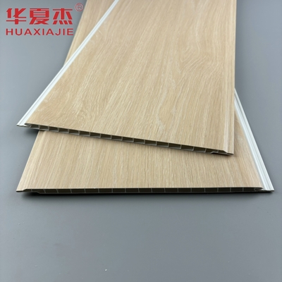 التصميم الحديث لون البلوط لوحة الحائط من البروتوكول البلاستيكي الشكل U لوحة داخلية من البروتوكول البلاستيكي مواد بناء مقاومة للرطوبة