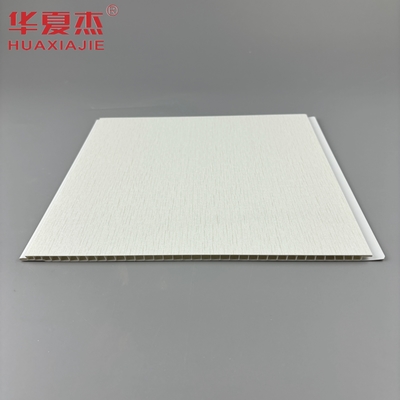 أساس أبيض مع نمط معدني فضي لوحة حائط PVC سقف ديكور لوحات PVC للشقة