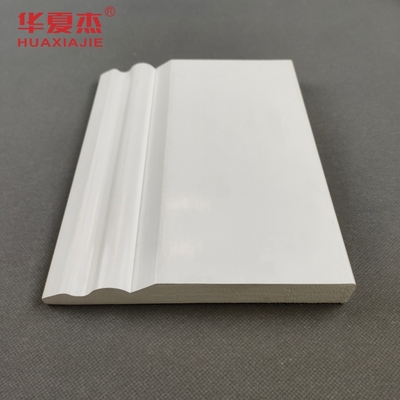 150x20mm Pvc طلاء مجلس التصميم الأبيض Pvc سكرات Pvc Baseboard ديكور الداخلية