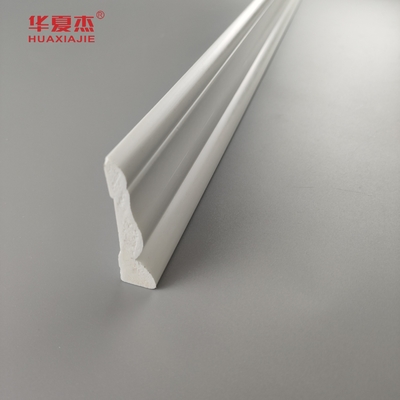 بيضاء PVC التزيين الجوارب التشكيل pvc مقاومة للرطوبة ديكور المنزل