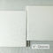 لوحة الحائط WPC الداخلية بيضاء اللون الرقائقي 600 مم العرض × 9 مم سمك