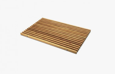 سعر جيد 60CM * 80CM Skidproof WPC الزان منقوش حصير للحمام سهل التركيب الانترنت