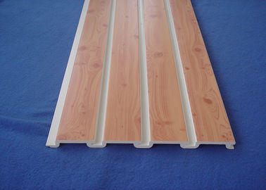 سعر جيد بلاستيكيّ Taupe Slat جدار لوح / WPC Slatted جدار لوح لأرفف الانترنت