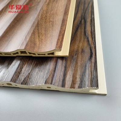 سعر جيد Factory Direct Sales Wooden Grain Fluted WPC Wall Panel | Home Indoor Decoration Material（ الانترنت