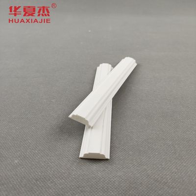 سعر جيد 22x6mm White Vinyl PVC Foam Trim Moulding for Interior Wall Base Cap with Woodgrain Finish الانترنت